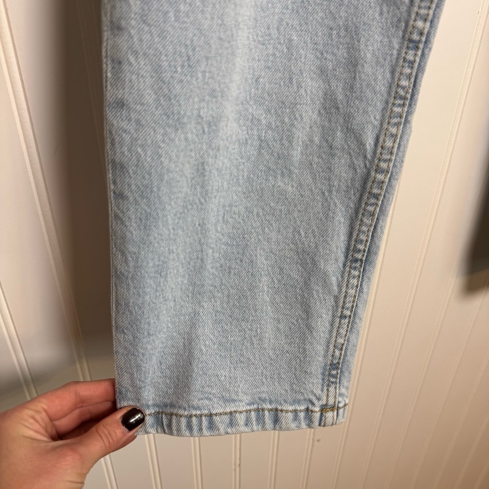 ZARA Light Wash High-Waisted Straight Denim Jeans Women’s Size 6 - Picture 4 of 12